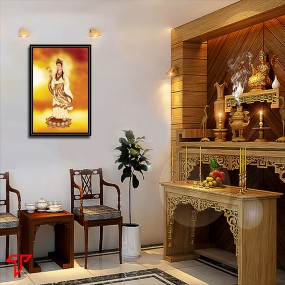 Tranh phật giáo quan thế âm bồ tát